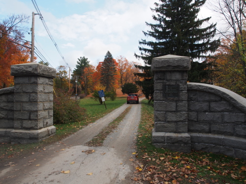 Groton Cemetery gate from 1903