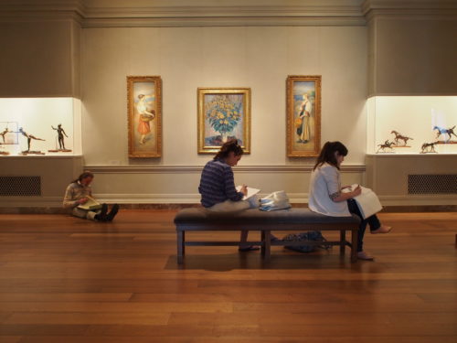 Studying in the National Gallery